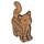 LEGO Standing Katze mit Lange Schwanz mit Angry Gesicht und Tan Chin (39280 / 80829)