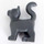 LEGO Standing Katze mit Lange Schwanz mit Grau Fur und Pink Nose (80829)