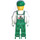 LEGO Station Mechanic met Green Overalls minifiguur