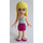 LEGO Stephanie, Friends, Magenta Layered Skirt, White One Strap Top with Stars