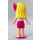 LEGO Stephanie, Magenta Layered Skirt minifiguur