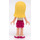 LEGO Stephanie, Magenta Layered Skirt, White Top with Stars Minifigure