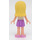 LEGO Stephanie, Medium Lavender Skirt, White Top with Stars Minifigure