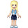 LEGO Stephanie con Azul y Amarillo Estrella Parte superior Minifigura