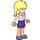 LEGO Stephanie avec Dark Violet Shorts et Blanc Plaid Chemise Minifigurine