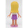 LEGO Stephanie met Medium Lavendel Rok en Wit Top Minifiguur