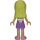 LEGO Stephanie met Medium Lavendel Rok en Wit Top Minifiguur