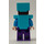 LEGO Steve with Dark Purple Legs with Medium Azure Helmet and Armor Minifigure