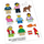 LEGO Sticker Sheet - Lego Family Window Decals (850794)