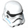 LEGO Stormtrooper Casque avec Azur Foncé Vents (18289 / 30408)