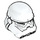 LEGO Stormtrooper Casque avec Jek-14 Marquages (18066 / 30408)