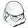 LEGO Stormtrooper Helmet with Jek-14 Markings (18066 / 30408)