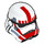 LEGO Stormtrooper Helmet with Red (25682 / 30408)