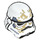 LEGO Stormtrooper Casque avec Sandtrooper Jaune Paterne (17867 / 36893)