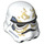 LEGO Stormtrooper Casque avec Sandtrooper Jaune Paterne (17867 / 36893)