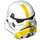 LEGO Stormtrooper Helm mit Gelb Streifen (78724)