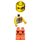 LEGO Street Basketball Player, Tan Torso, Orange Legs Minifigure