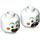 LEGO Stuntz Clown Minifigure Head (Recessed Solid Stud) (3626 / 77738)