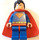 LEGO Superman met Rode ogen aan Reverse en Stretchy Cape Minifiguur