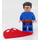 LEGO Superman with Red Eyes on Reverse and Stretchy Cape with Tousled Hair Minifigure