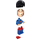 LEGO Superman with Starched Cape (Open Mouth / Red Eyes) Minifigure