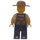 LEGO Swamp Poliisi jossa Tumma beige Sheriff Hattu Minihahmo