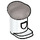 LEGO Tall Hat with Silver Top with Small Pin (60404)