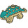 LEGO Tan Ankylosaurus Baby with Dark Turquoise Back (80572)