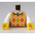 LEGO Zandbruin Argyle Sweater Vest Torso met Wit Armen (973 / 76382)