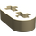 LEGO Zandbruin Balk 2 x 0.5 met As Gaten (41677 / 44862)