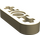 LEGO Zandbruin Balk 3 x 0.5 Dun met As Gaten (6632 / 65123)