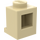 LEGO Tan Brick 1 x 1 with Headlight and Slot (4070 / 30069)