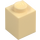 LEGO Beige Klods 1 x 1 med Stud på En Side (87087)