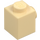 LEGO Tan Brick 1 x 1 with Two Studs on Adjacent Sides (26604)