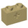 LEGO Tan Brick 1 x 2 with Axle Hole (&#039;+&#039; Opening and Bottom Tube) (31493 / 32064)