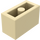 LEGO Zandbruin Steen 1 x 2 met buis aan de onderzijde (3004 / 93792)