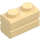 LEGO Beige Stein 1 x 2 mit Embossed Bricks (98283)