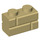LEGO Beige Backstein 1 x 2 mit Embossed Bricks (98283)