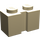 LEGO bronzer Brique 1 x 2 avec rainure (4216)