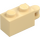 LEGO Tan Brick 1 x 2 with Hinge Shaft (Flush Shaft) (34816)