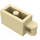 LEGO Tan Brick 1 x 2 with Hinge Shaft (Flush Shaft) (34816)