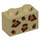 LEGO Tan Brick 1 x 2 with Leopard Pattern with Bottom Tube (3004 / 66695)