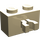 LEGO Beige Backstein 1 x 2 mit Vertikale Clip (Lücke im Clip) (30237)