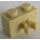 LEGO Zandbruin Steen 1 x 2 met Verticaal Klem (Opening in clip) (30237)