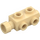 LEGO Beige Palikka 1 x 2 x 0.7 jossa Nupit päällä Sivut (4595)