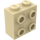 LEGO Beige Kloss 1 x 2 x 1.6 med Knotter på En Side (1939 / 22885)