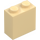 LEGO Tan Brick 1 x 2 x 1.6 with Studs on One Side (1939 / 22885)