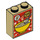 LEGO Beige Backstein 1 x 2 x 2 mit Cereal Box mit Innenbolzenhalter (3245 / 20315)