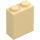 LEGO Beige Palikka 1 x 2 x 2 sisäakselin pidikkeellä (3245)