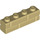 LEGO Tostado Ladrillo 1 x 4 con Embossed Bricks (15533)